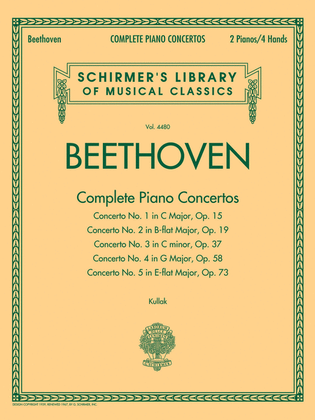 Book cover for Beethoven – Complete Piano Concertos