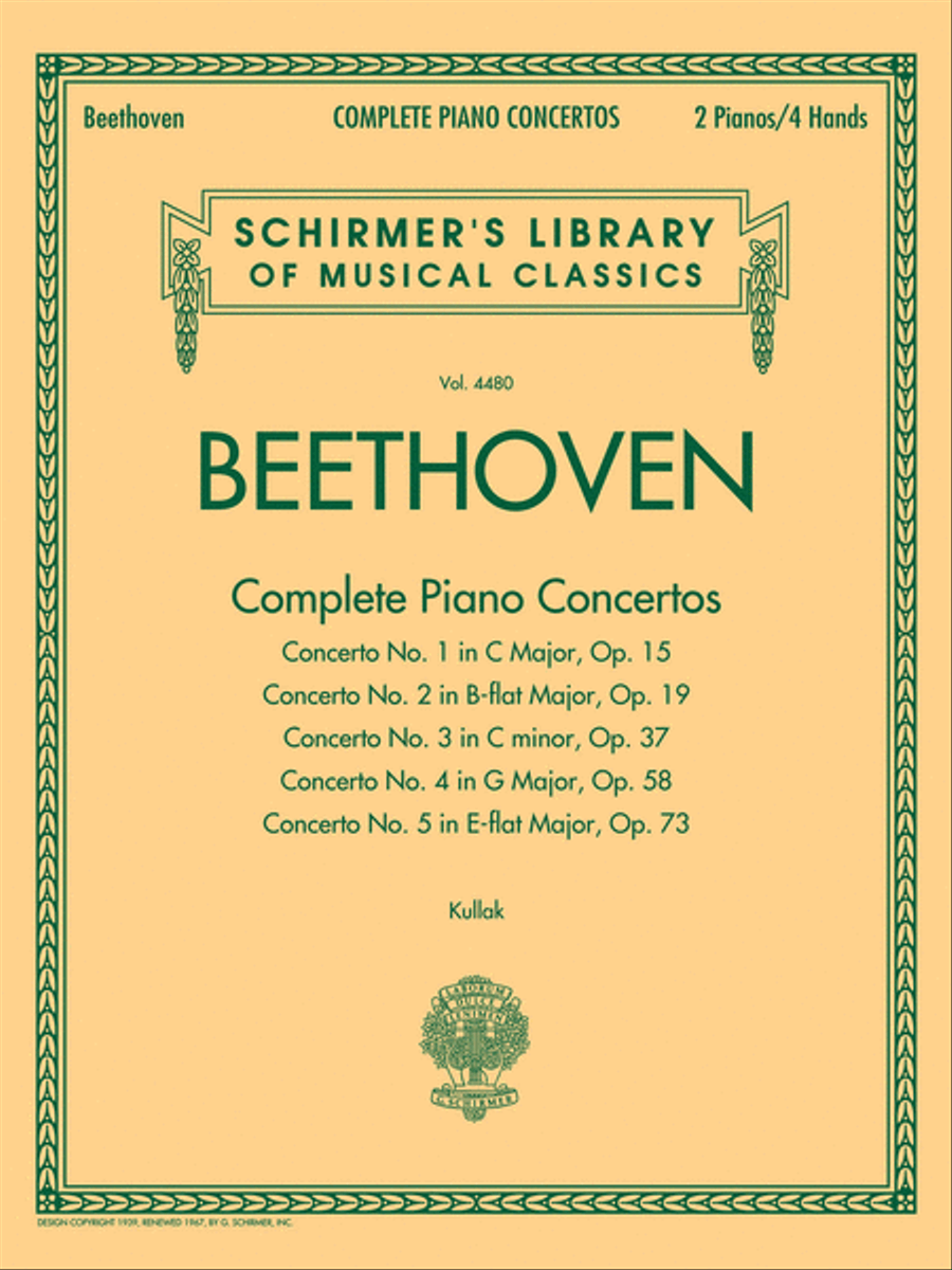 Beethoven – Complete Piano Concertos