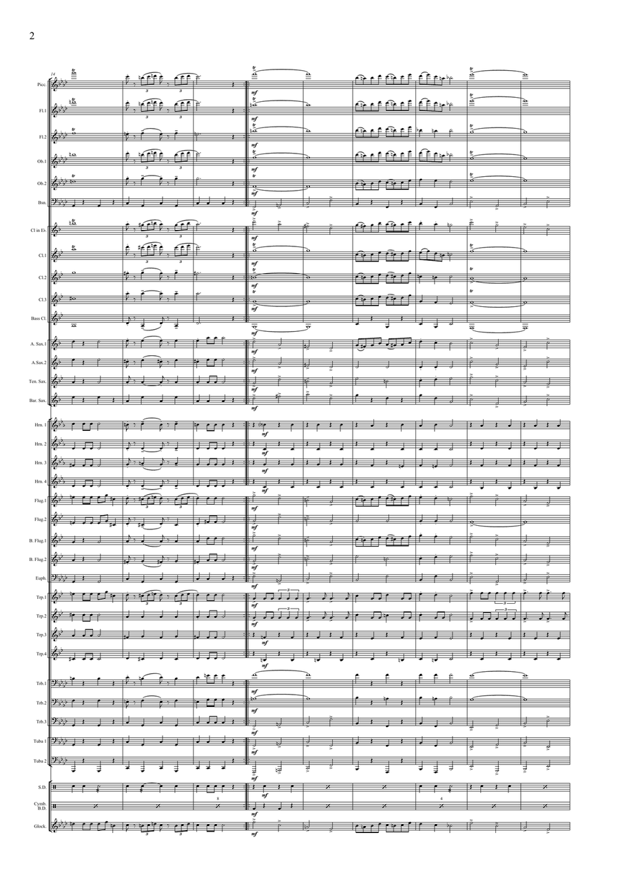 Magyar vitézek March Concert Band scores gallery preview page 4