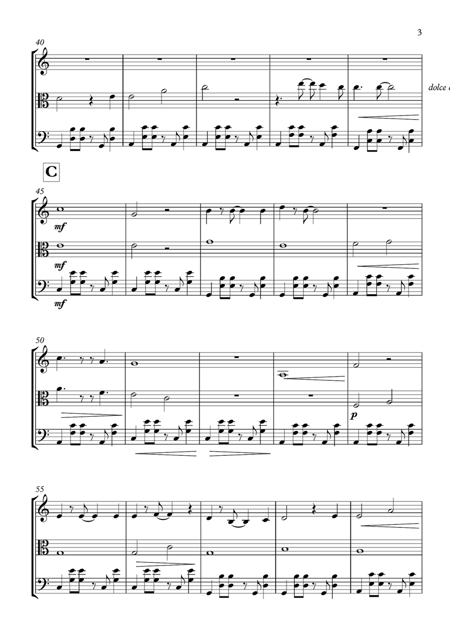 Over The Rainbow Over The Rainbow String Trio scores gallery preview page 4