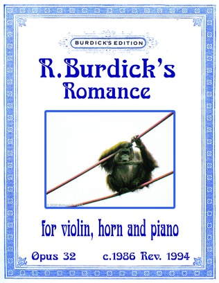 Romance for violin, horn and piano, Op. 32