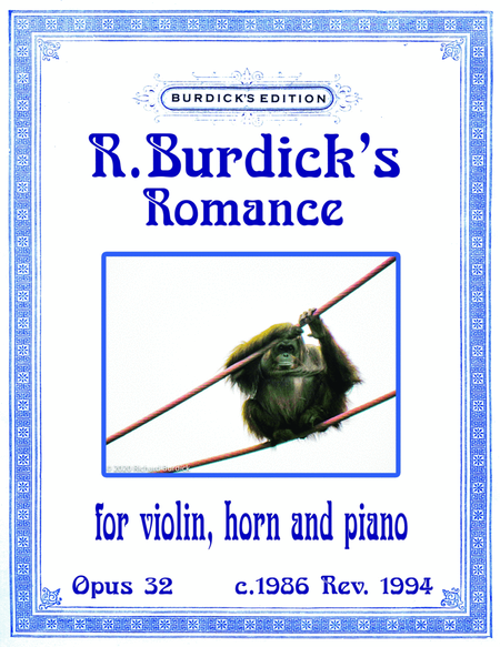 Romance for violin, horn and piano, Op. 32 image number null