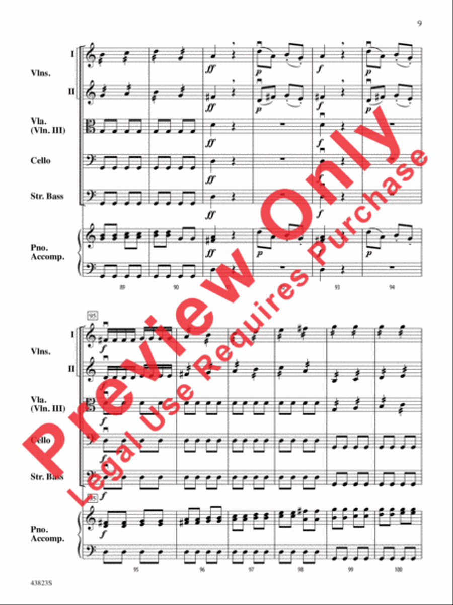 Symphony No. 3 String Orchestra scores gallery preview page 10
