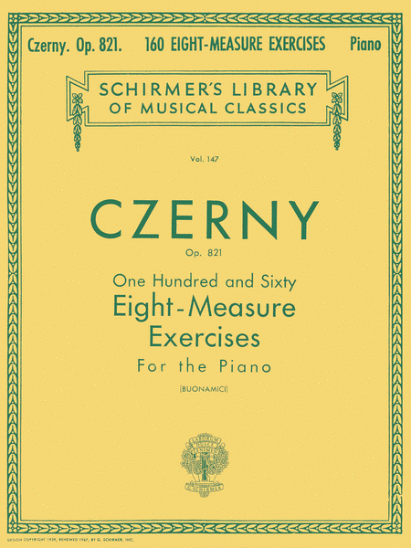 Carl Czerny: 160 Eight-Measure Exercises, Op. 821