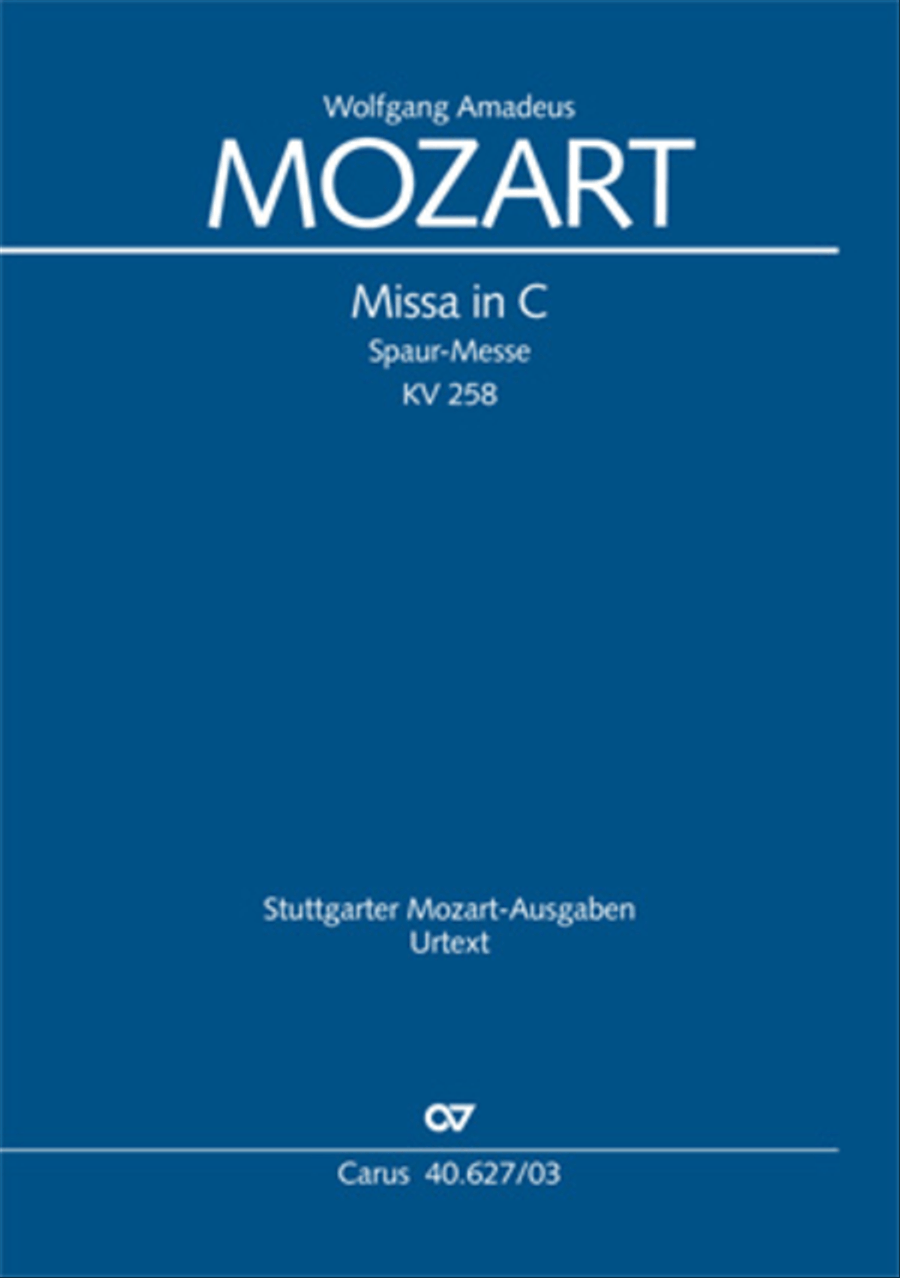 Mass in C Major 4-Part scores gallery preview page 1