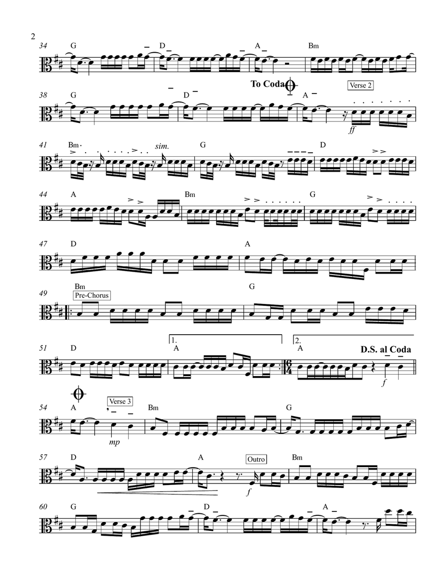 Despacito Viola Solo scores gallery preview page 2