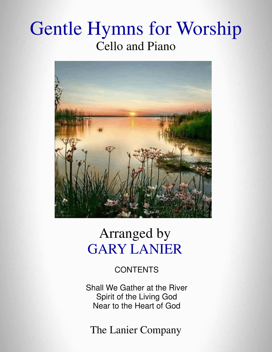 GENTLE HYMNS FOR WORSHIP (Cello and Piano with Parts) Piano scores gallery preview page 1
