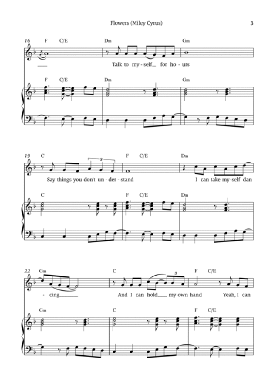 Flowers Voice scores gallery preview page 3