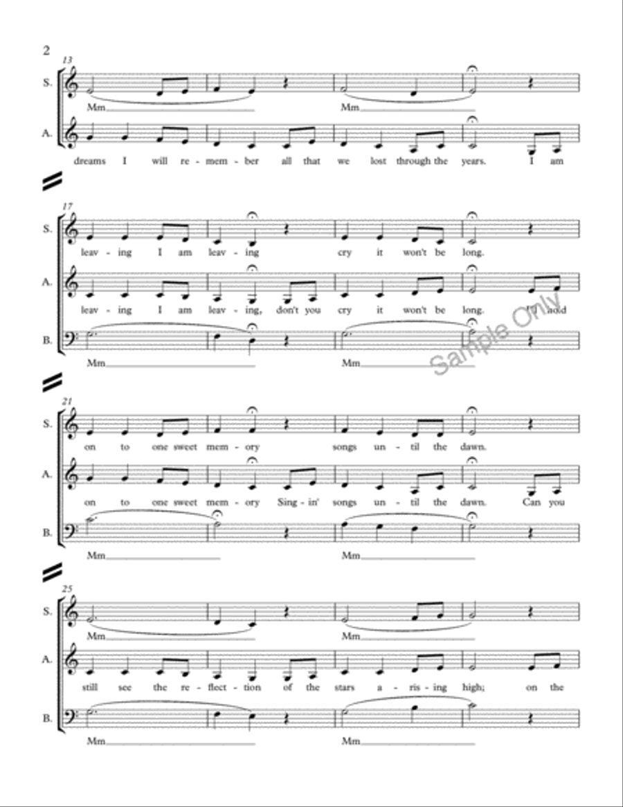 I Am Leaving I Am Leaving SSA scores gallery preview page 3