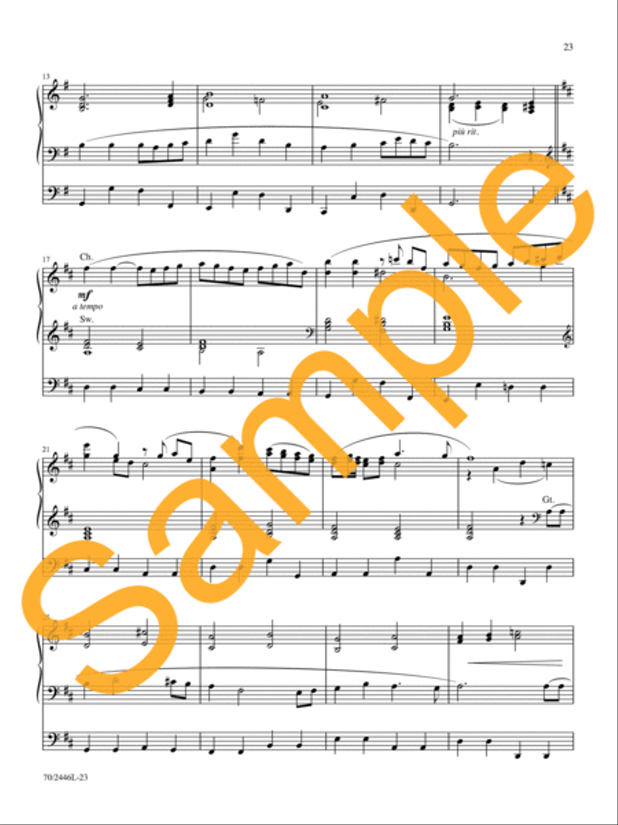 All Glory Be to Christ All Glory Be to Christ Organ Solo scores gallery preview page 19