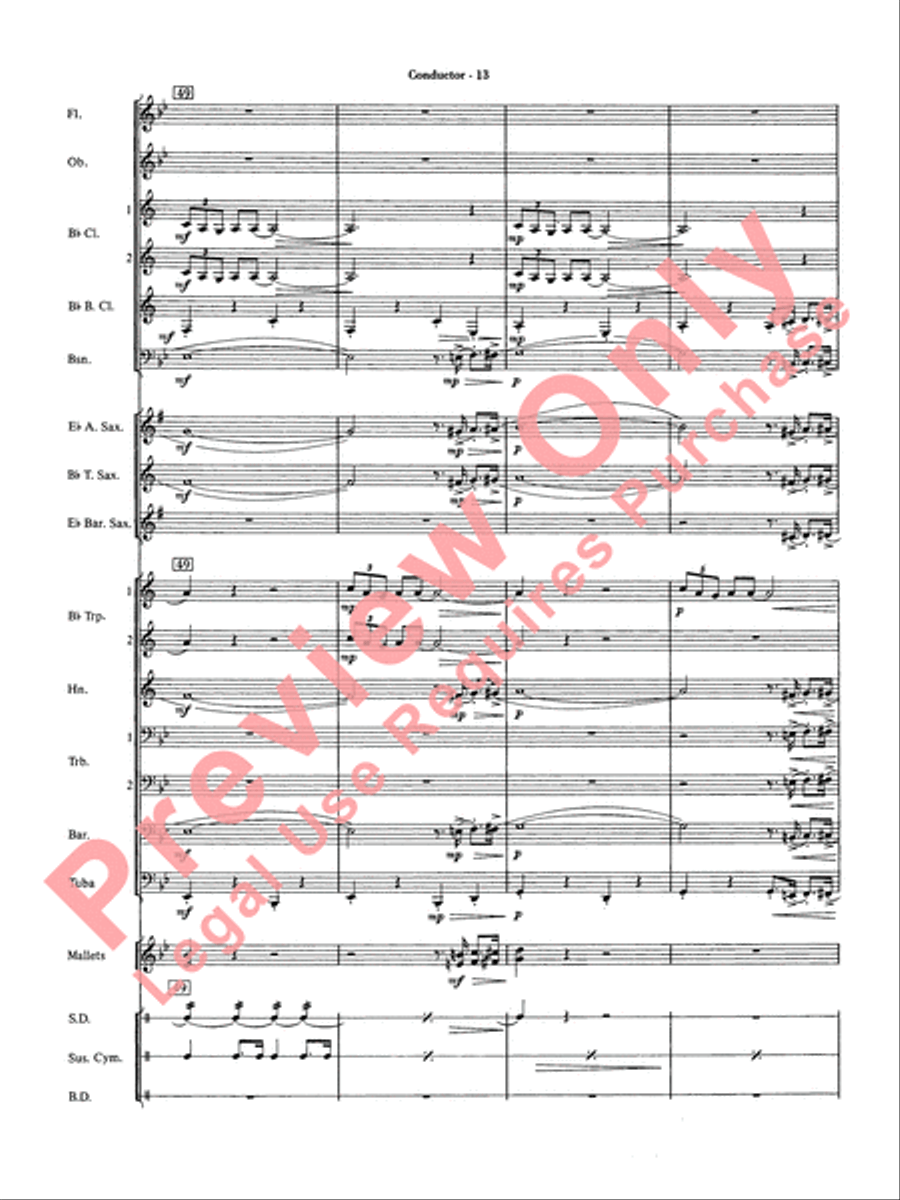 The Pink Panther Concert Band scores gallery preview page 15