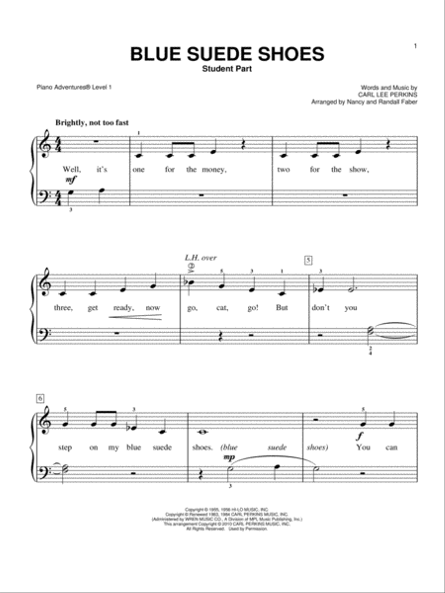 Blue Suede Shoes Piano Method scores gallery preview page 1