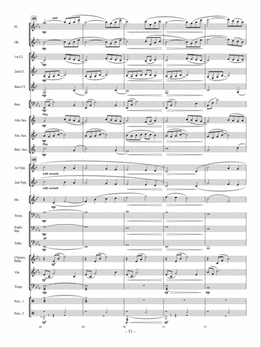 Away In A Manger Concert Band scores gallery preview page 10