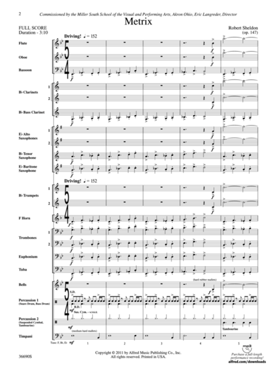 Metrix Concert Band scores gallery preview page 2