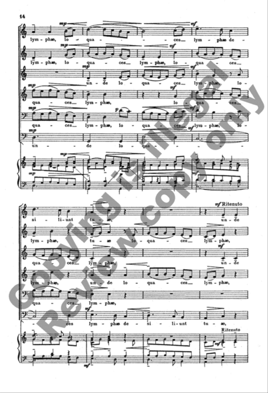 O fons Bandusiae, splendidior vitro SSATBB scores gallery preview page 13