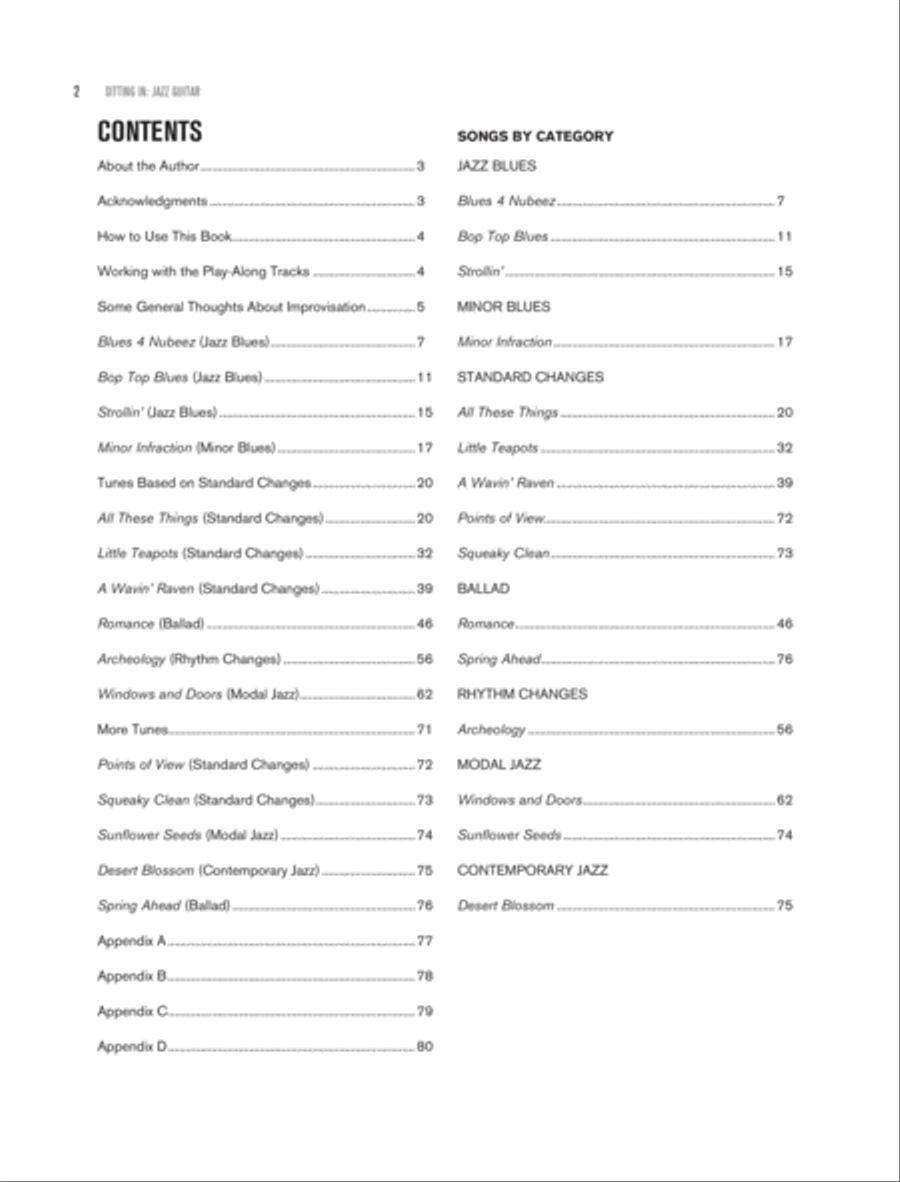 Sitting In -- Jazz Guitar Electric Guitar scores gallery preview page 2