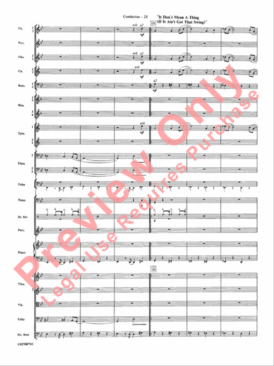 Duke Ellington! Full Orchestra scores gallery preview page 28