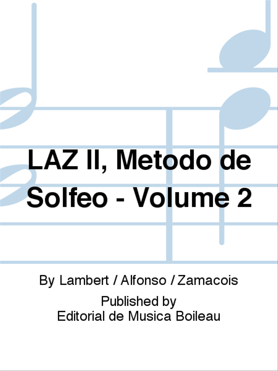 LAZ II, Metodo de Solfeo - Volume 2 School and Community scores gallery preview page 1
