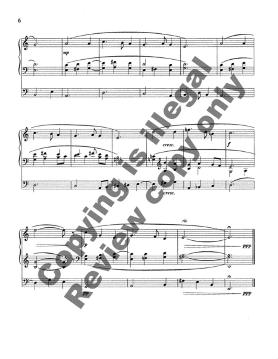 Meditation on Silent Night Organ scores gallery preview page 6