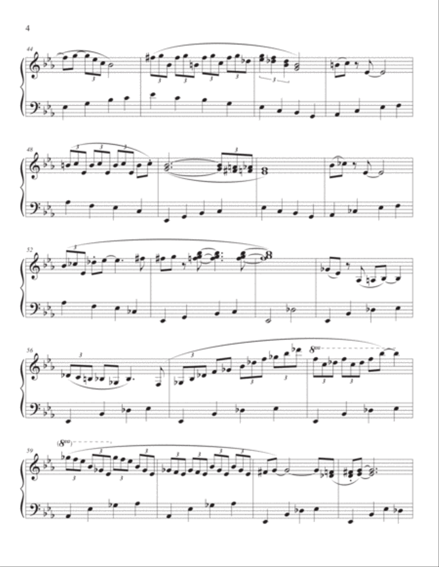 Lavender Blues - solo piano Piano Solo scores gallery preview page 4