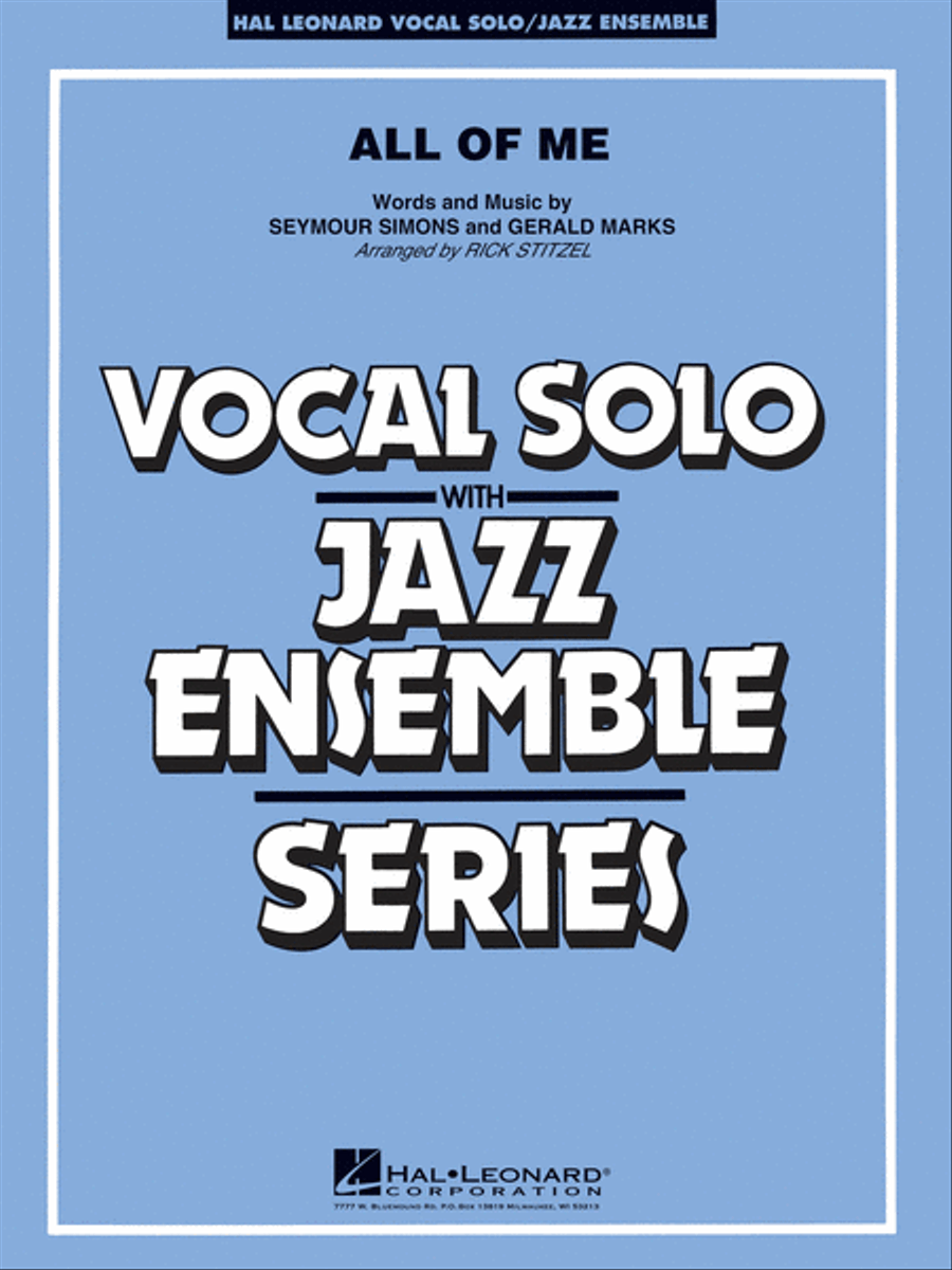 All of Me (Key: F) Jazz Ensemble scores gallery preview page 1