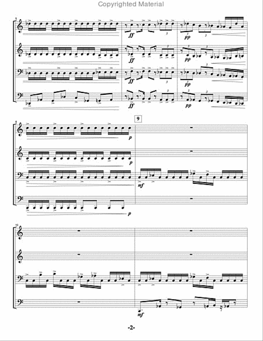 Unleash the Fury Percussion Ensemble scores gallery preview page 3