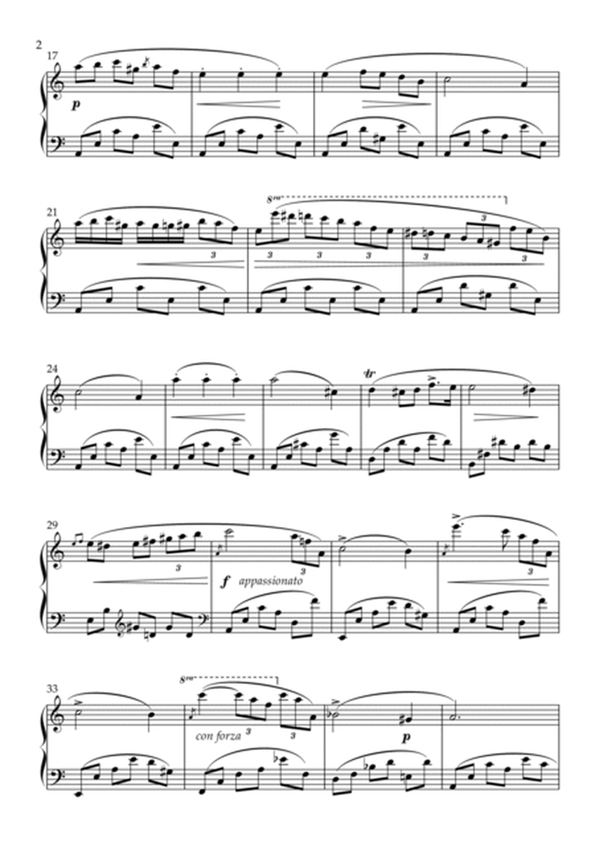 F Chopin "Nocturne op 9 no 1" Solo Piano Simplified Version image number null