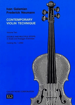 Book cover for Galamian - Contemporary Violin Technique Vol 2