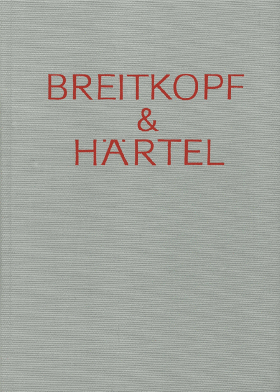 Breitkopf & Härtel – Commemorative Paper and Work Report Collection / Songbook scores gallery preview page 1