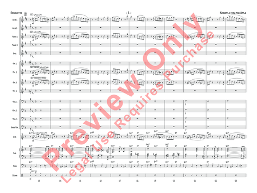 Scrapple from the Apple Jazz Ensemble scores gallery preview page 5