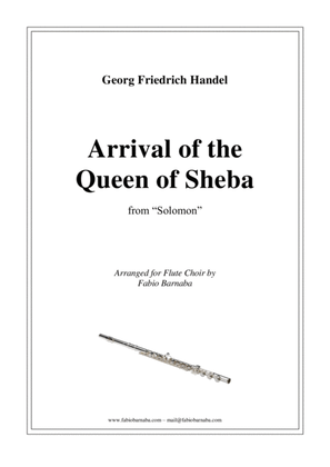 Book cover for Arrival of the Queen of Sheba - for Flute Choir