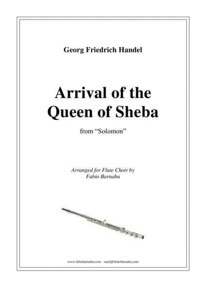 Arrival of the Queen of Sheba - for Flute Choir image number null
