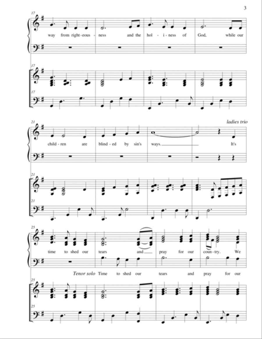 A Call to our Nation 4-Part scores gallery preview page 3