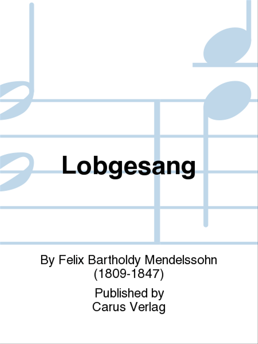 Hymn of Praise, MWV A 18 Hymn of Praise, MWV A 18 SSAATB scores gallery preview page 1