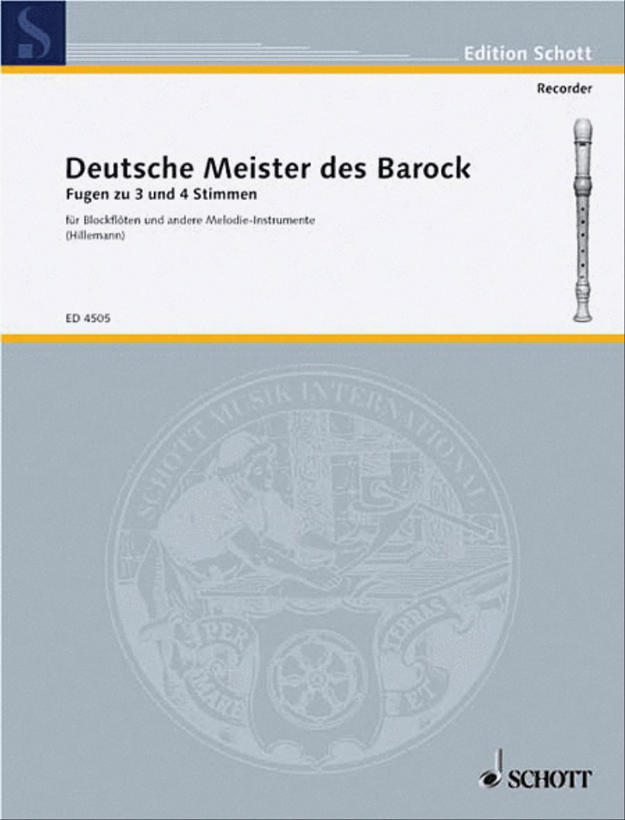 German Baroque Masters Recorder scores gallery preview page 1