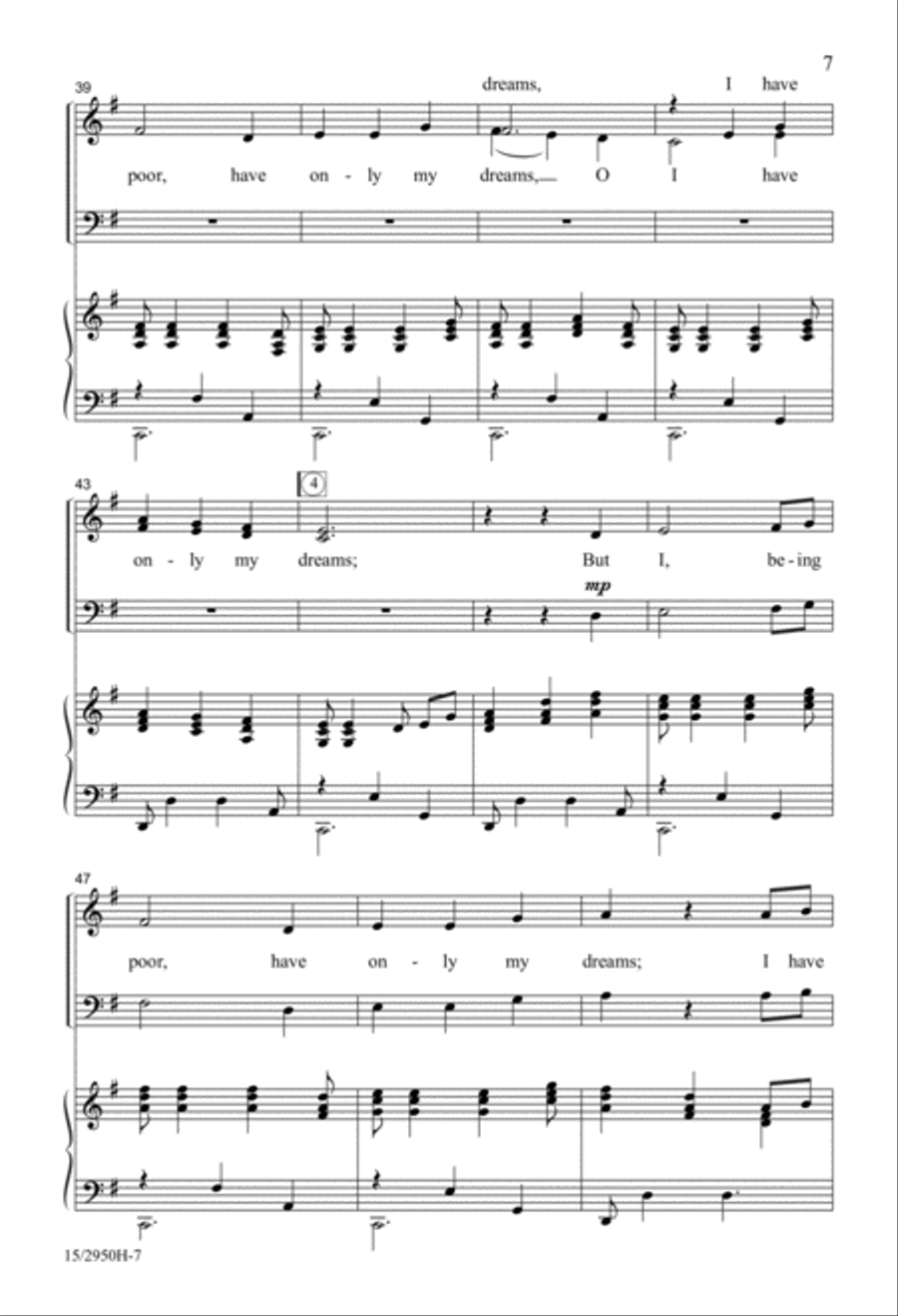 The Cloths of Heaven 4-Part scores gallery preview page 7