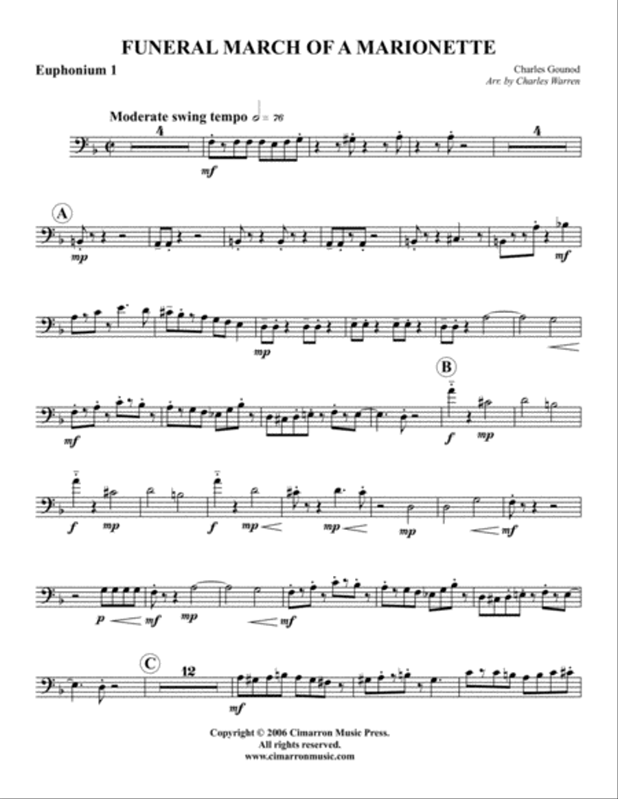 Funeral March of a Marionette EETT scores gallery preview page 5