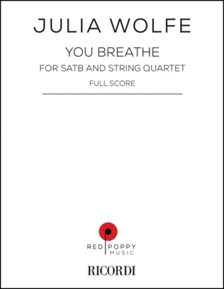 Book cover for You breathe, full score & parts