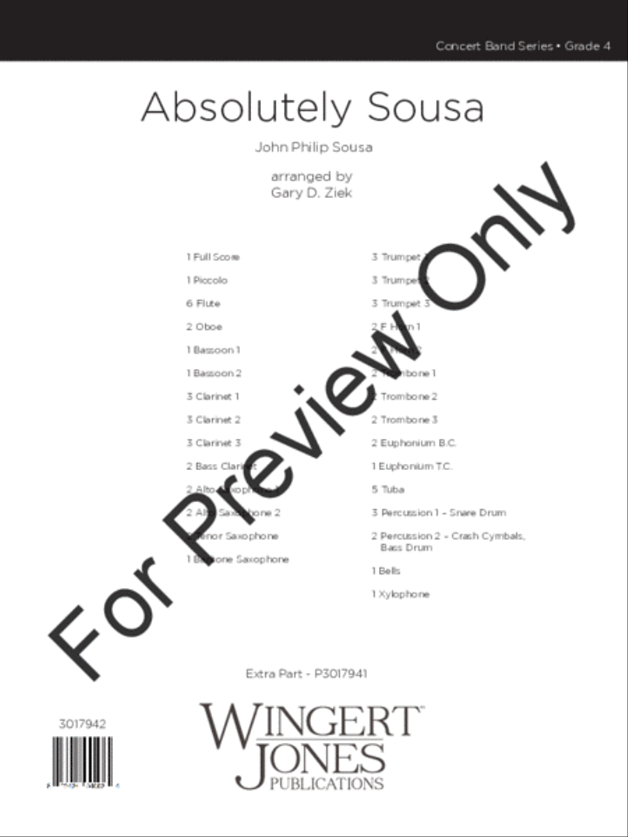Absolutely Sousa (Score) Absolutely Sousa (Score) Concert Band scores gallery preview page 2