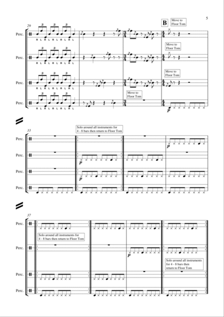 There's No 'I' in it Percussion Ensemble scores gallery preview page 6