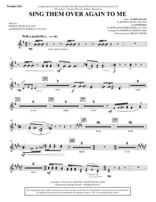 Sing Them Over Again to Me - Bb Trumpet 2,3
