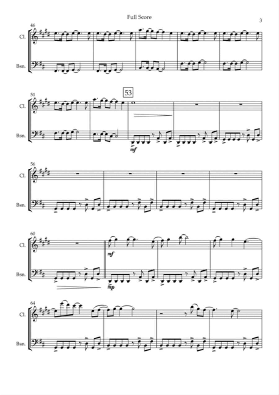 Without You Without You Woodwind Duet scores gallery preview page 3
