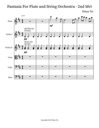 Fantasia For Flute and String Orchestra - 2nd Mvt