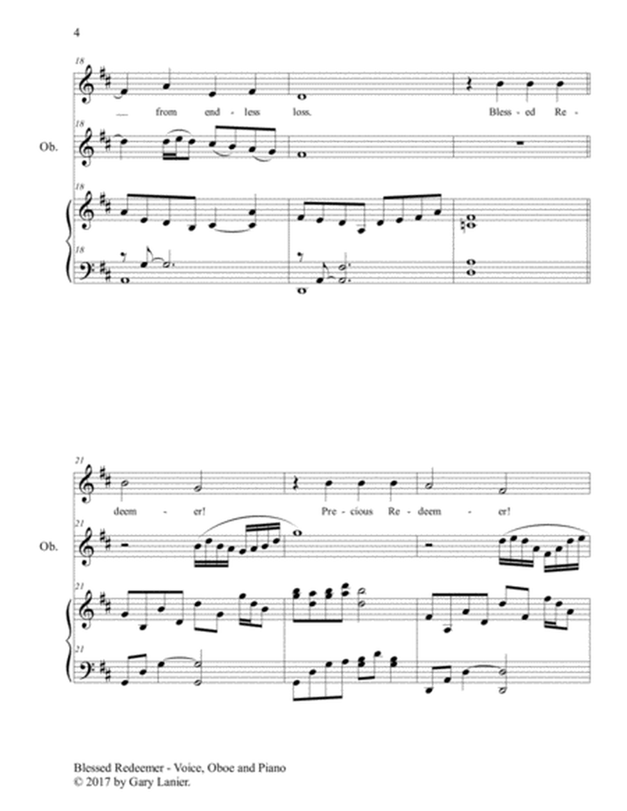 BLESSED REDEEMER(Voice, Oboe & Piano with Score/Parts) image number null