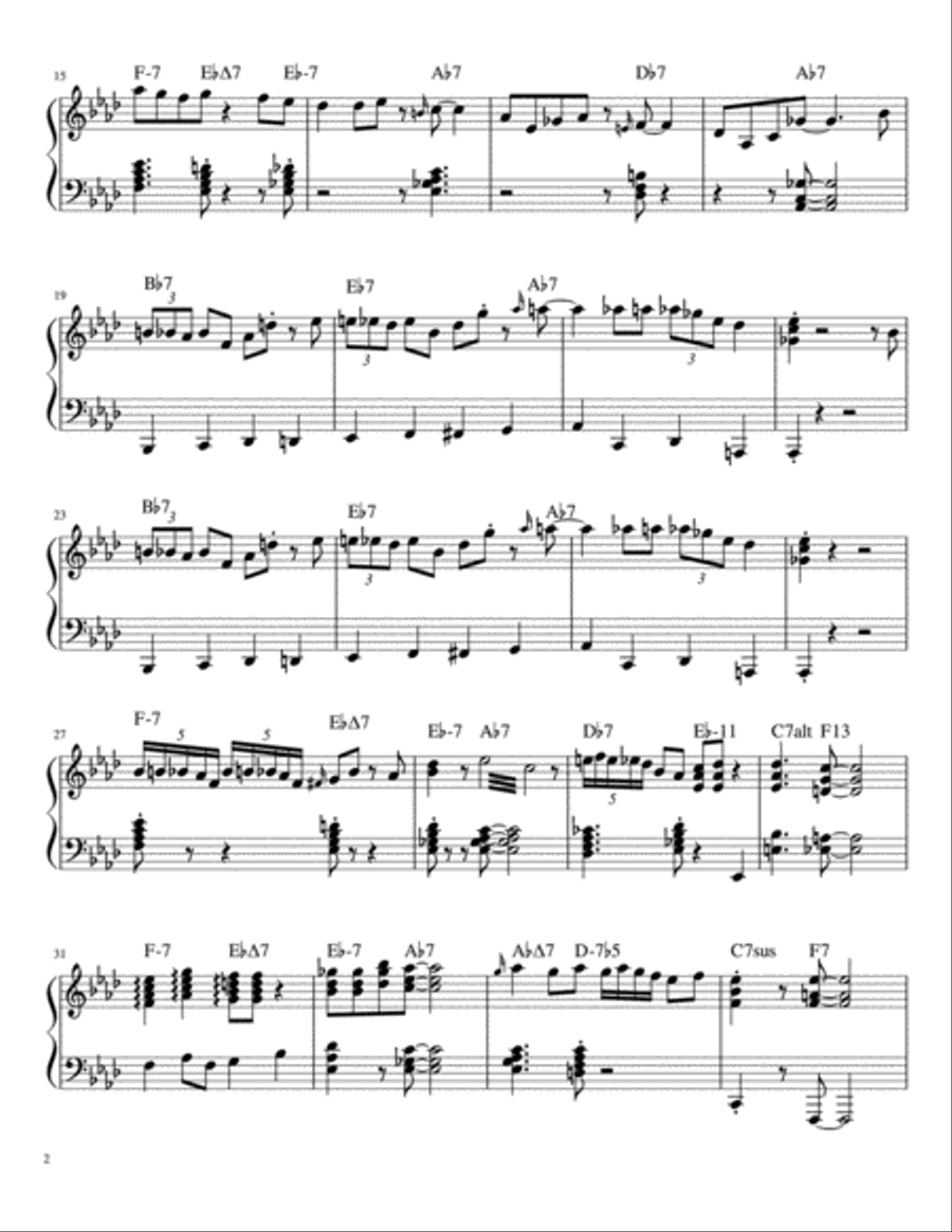 Feelin' Jazzy Feelin' Jazzy Piano Solo scores gallery preview page 2