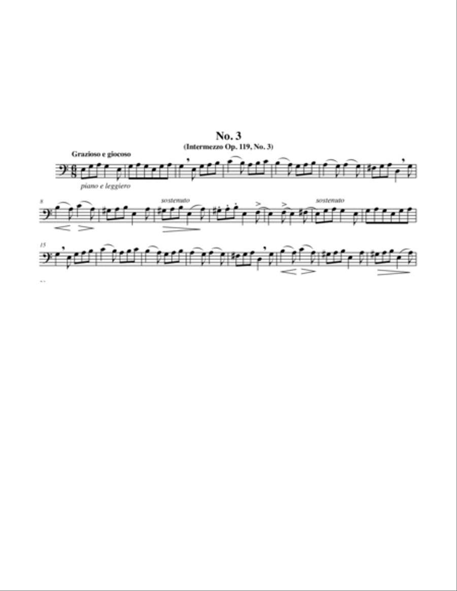 Three Pieces for Euphonium & Piano