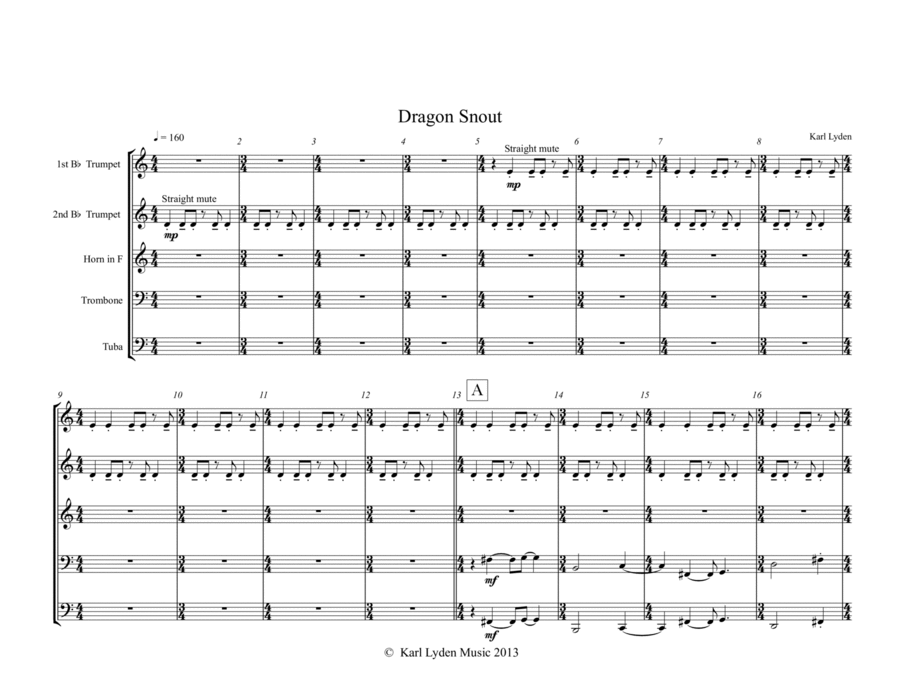 Dragon Snout Horn scores gallery preview page 1