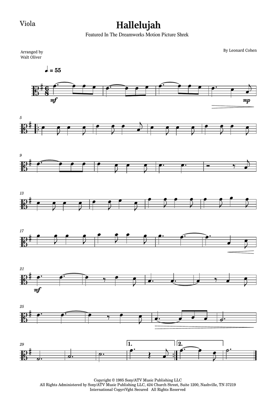 Hallelujah Trombone scores gallery preview page 3