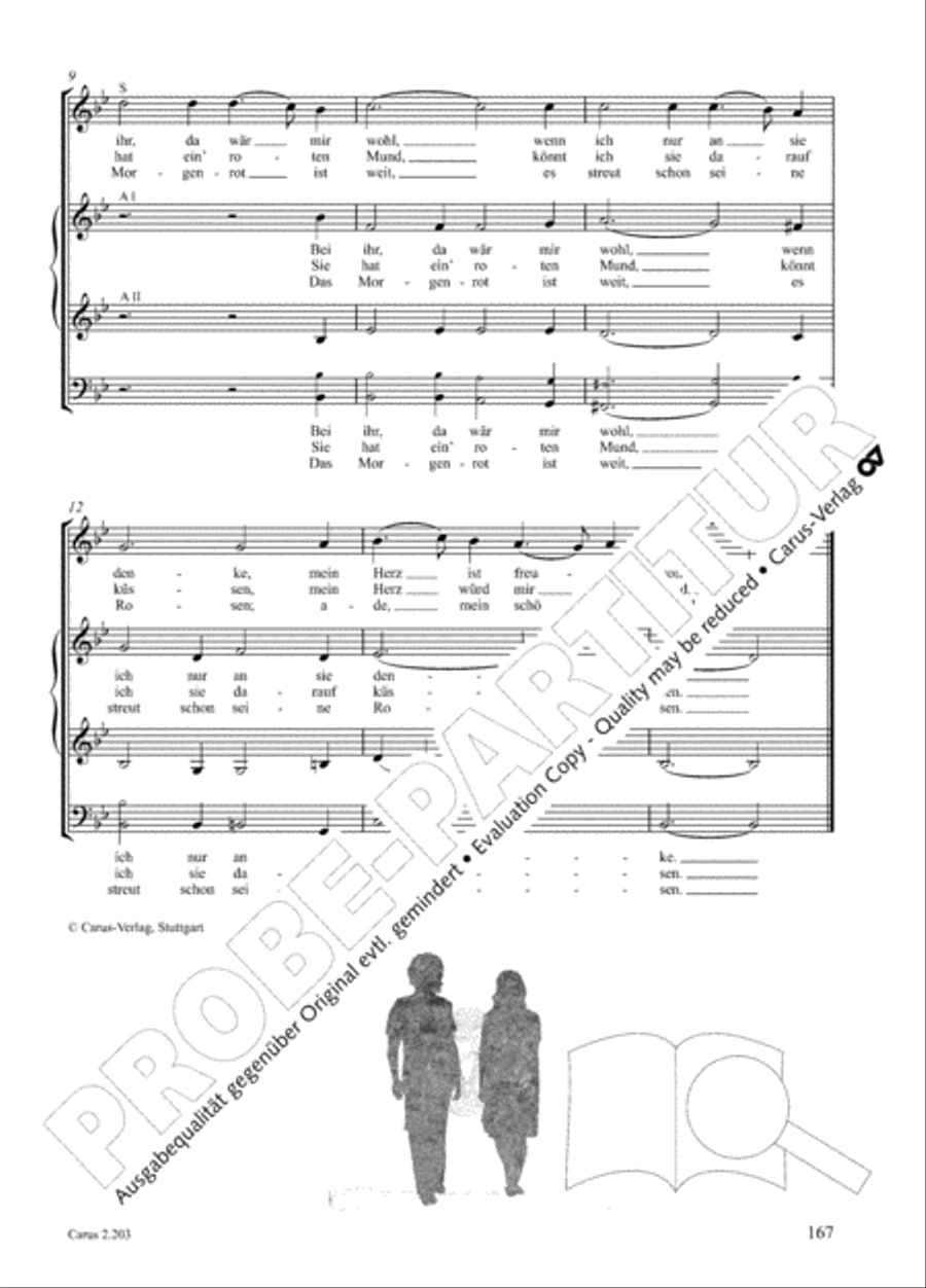 Loreley. Folk songs for choir (Loreley. Volkslieder fur Chor) Choir scores gallery preview page 170