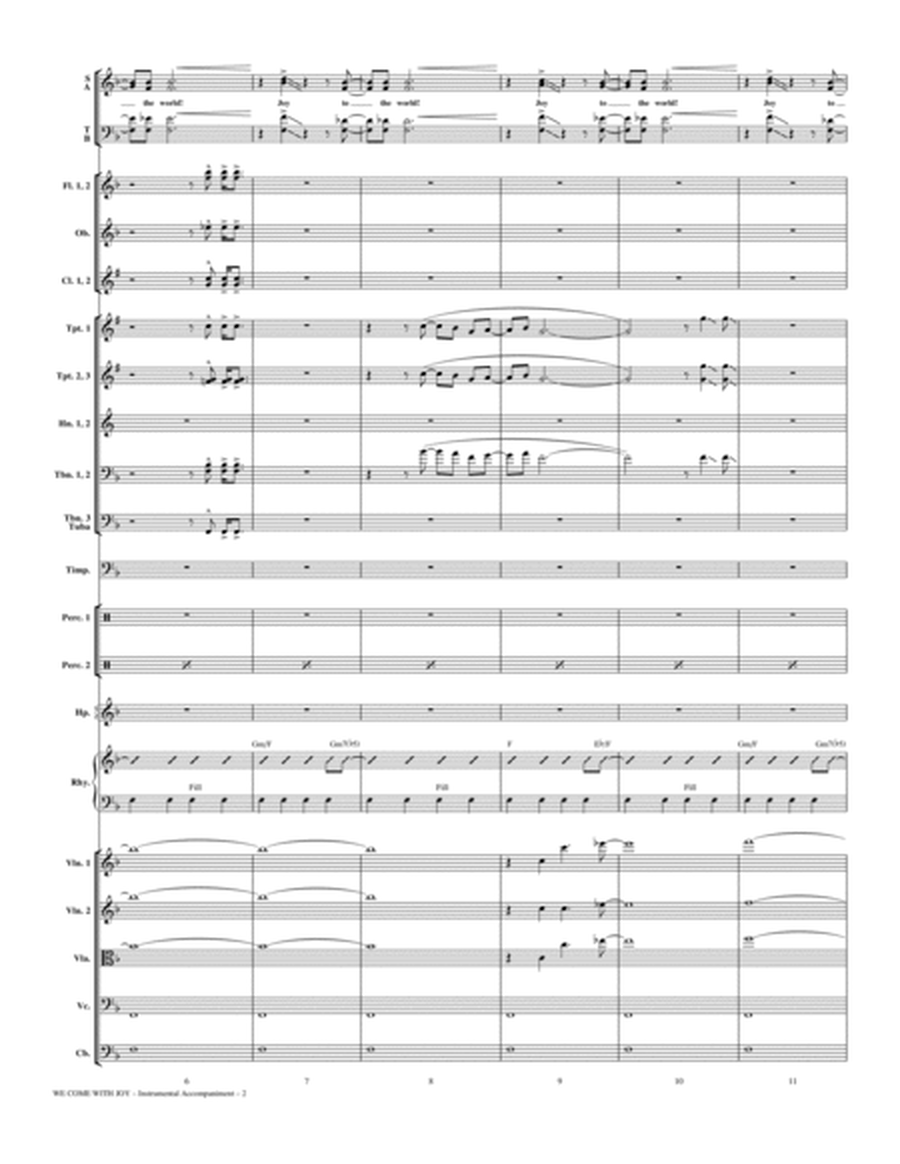 We Come With Joy Orchestration - Full Score